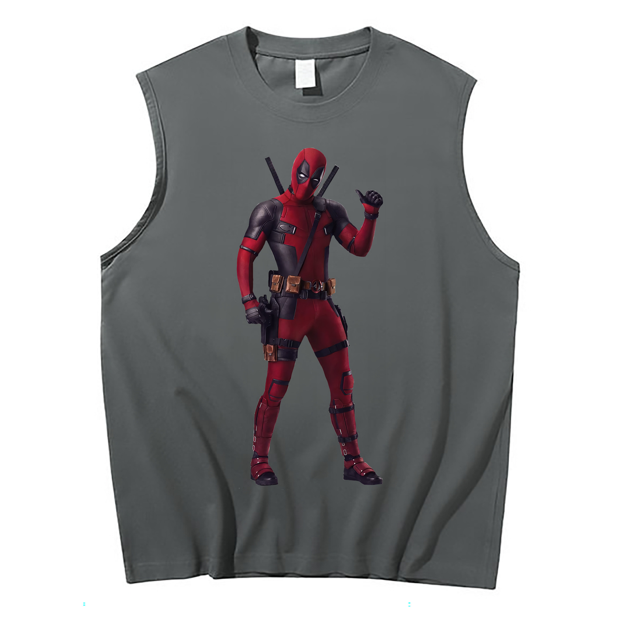 （画像用） Deadpool デッドプール コットン100％タンクトップ（フロントプリント）